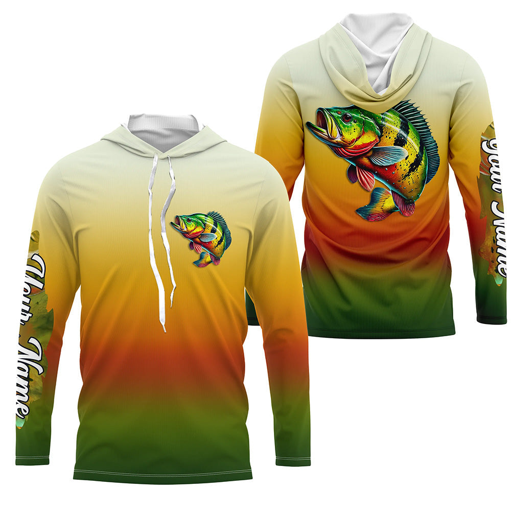 Peacock bass fishing Custom Name sun protection fishing, Peacock bass fishing tournament NQS5683
