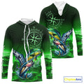 Personalized Mahi Mahi, Wahoo, Tuna Green Performance Fishing,compass offshore tournament