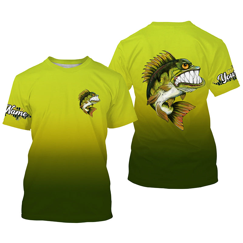 Angry Bass fishing Custom sun protection Long sleeve Fishing, Bass Fishing Gift, women NQS4289
