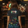 Personalized Colorful tie dye Black Camo Darts Custom Peace Love Darts Team NQS9484