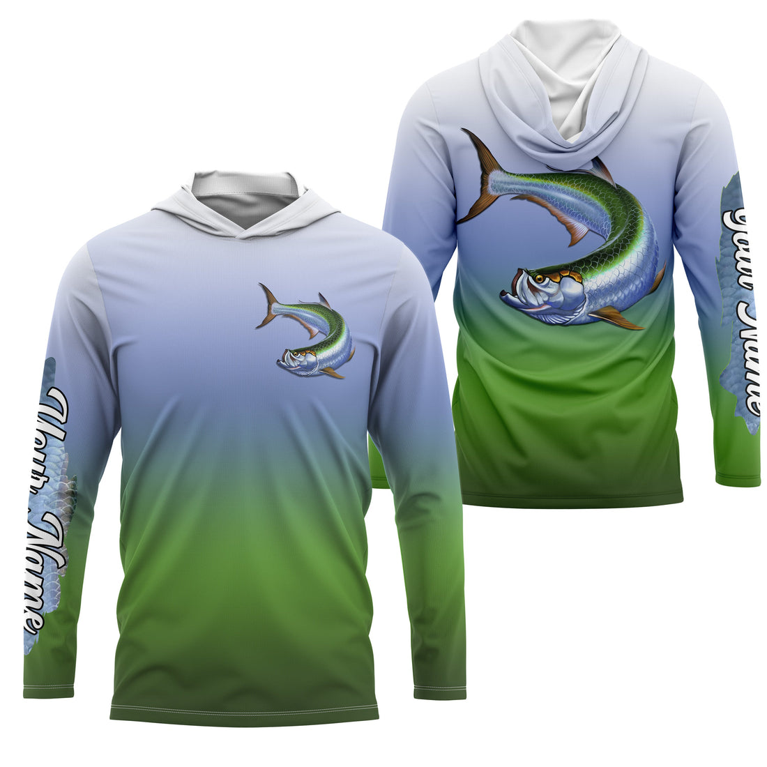 Tarpon fishing Custom Name UV protection fishing, deep sea fishing tournament NQS3168