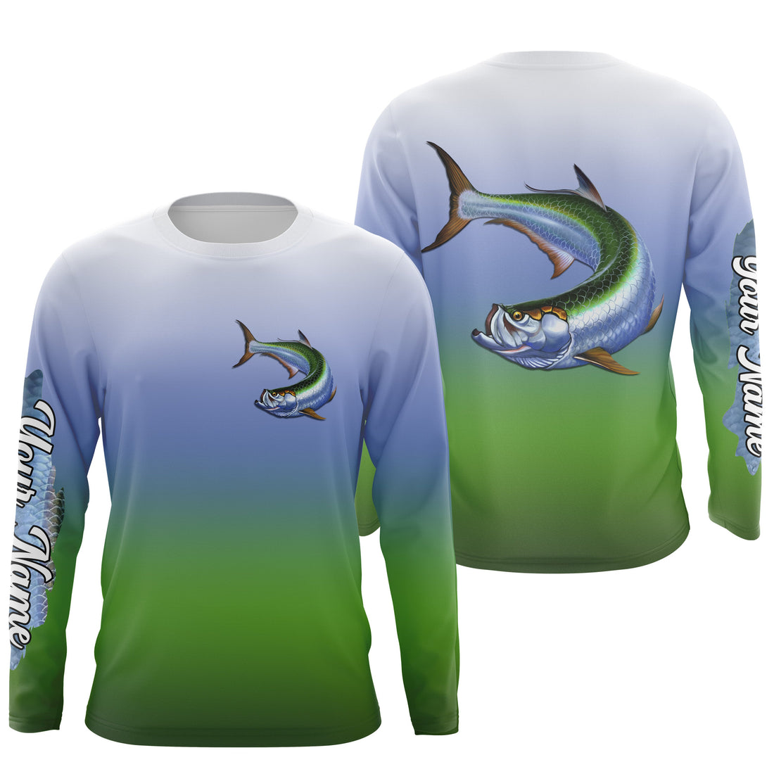 Tarpon fishing Custom Name UV protection fishing, deep sea fishing tournament NQS3168