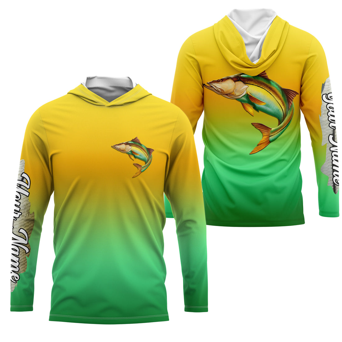 Snook fishing Custom Name UV protection fishing, saltwater fishing tournament NQS3169