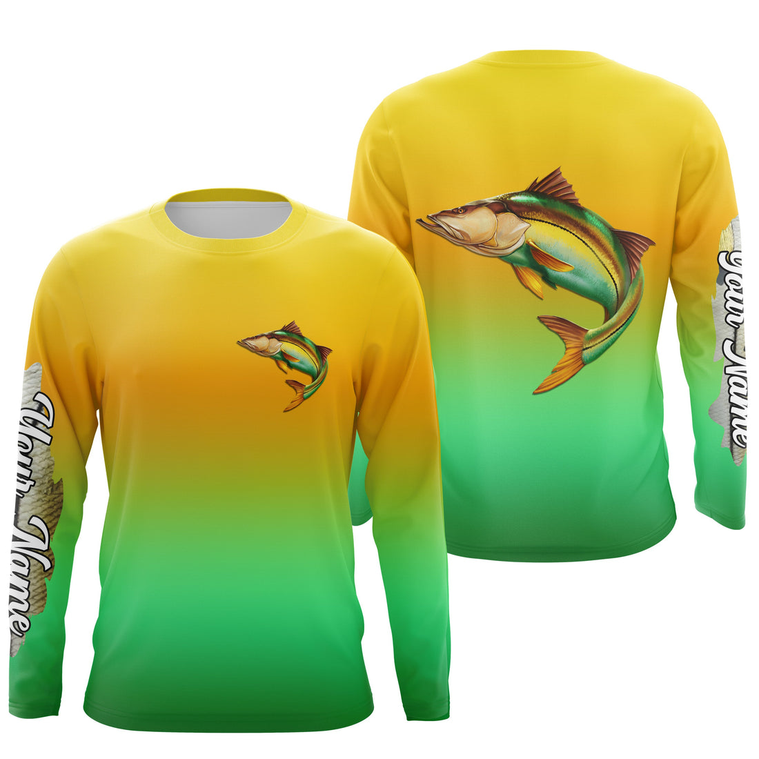 Snook fishing Custom Name UV protection fishing, saltwater fishing tournament NQS3169
