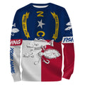 Inshore Slam Flounder, Redfish, Speckled Trout fishing North Carolina State Flag custom name 3D All Over print fishing NQS440