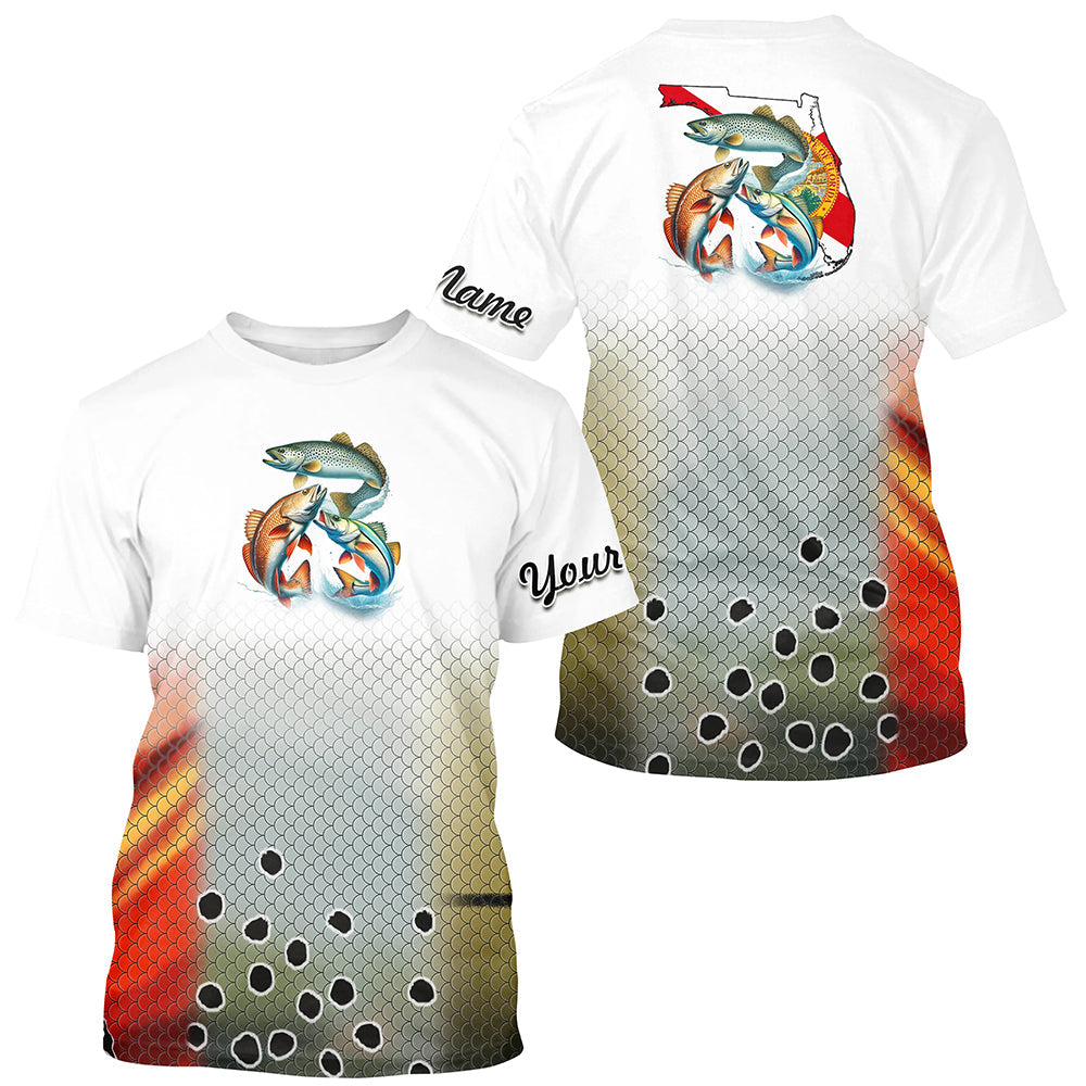 Inshore Slam Snook, Redfish, Speckled Trout fishing Florida custom 3D All Over print NQS557
