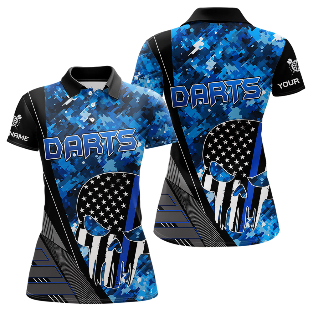 Black and White American Flag Skull Darts Blue Camo Darts Custom Team Darts NQS9653