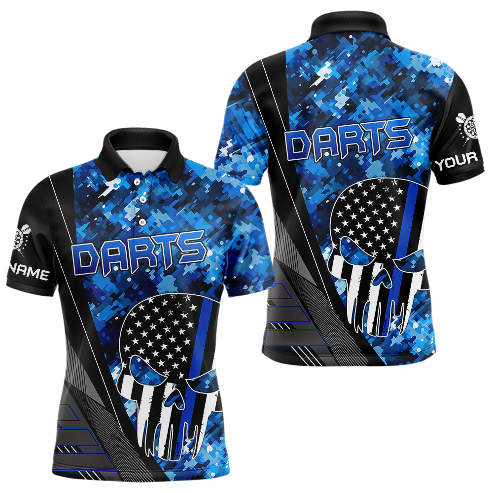 Black and White American Flag Skull Darts Blue Camo Darts Custom Team Darts NQS9653