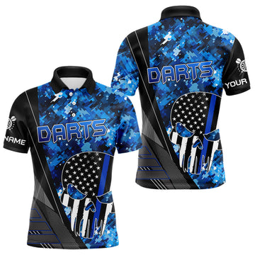 Black and White American Flag Skull Darts Blue Camo Darts Custom Team Darts NQS9653