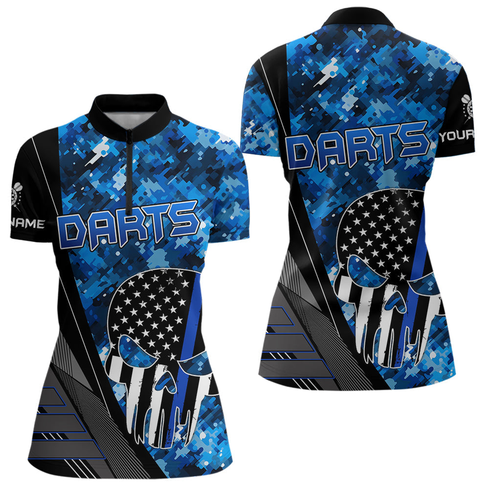 Black and White American Flag Skull Darts Blue Camo Darts Custom Team Darts NQS9653