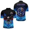 Blue Flame Smoke American Flag Eagle Skull Women Darts, Custom Darts Team NQS9658