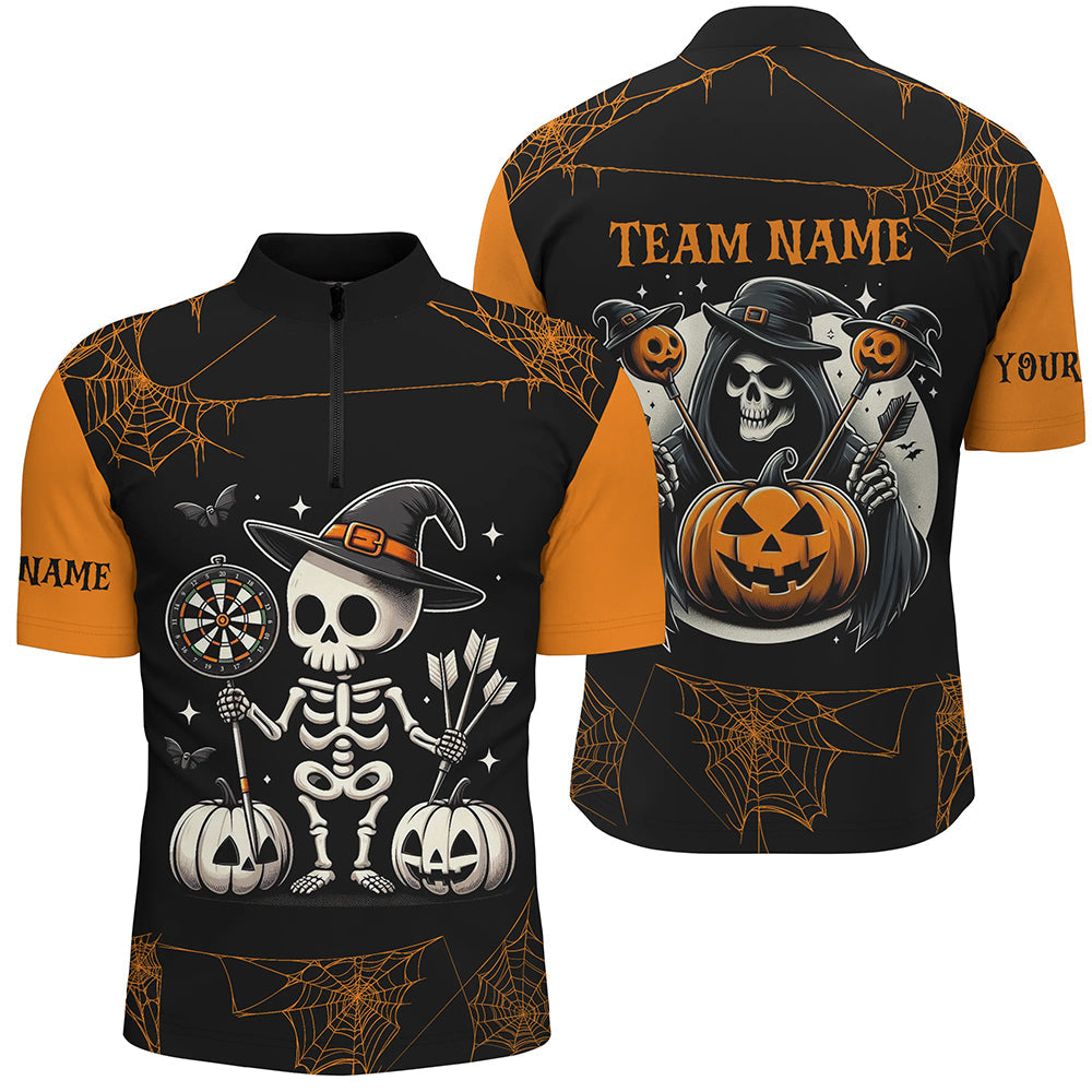 Funny Skeleton Halloween Darts Custom Halloween Gifts For Darts Player