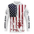American Flag Walleye Ice Fishing Custom Patriotic Fishing For Fisherman NQS9159