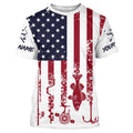 American Flag Walleye Ice Fishing Custom Patriotic Fishing For Fisherman NQS9159