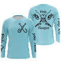 Fish Reaper Fish on Custom Name 3D All over printed Fishing light blue fishing, fishing NQS2812