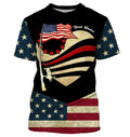 American Flag fishing rod Custom Name US flag long sleeves, hooded fishing, Personalized Gifts for Fisherman NQS2930
