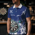 Personalized White Blue Grunge Darts Custom Dart Outfit Team NQS9510