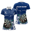 Personalized White Blue Grunge Darts Custom Dart Outfit Team NQS9510