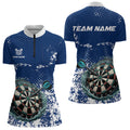 Personalized White Blue Grunge Darts Custom Dart Outfit Team NQS9510