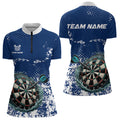 Personalized White Blue Grunge Darts Custom Dart Outfit Team NQS9510