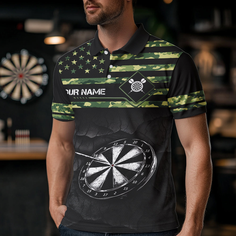 Green camo American Flag Dart, Custom Patriotic Darts Team NQS9519