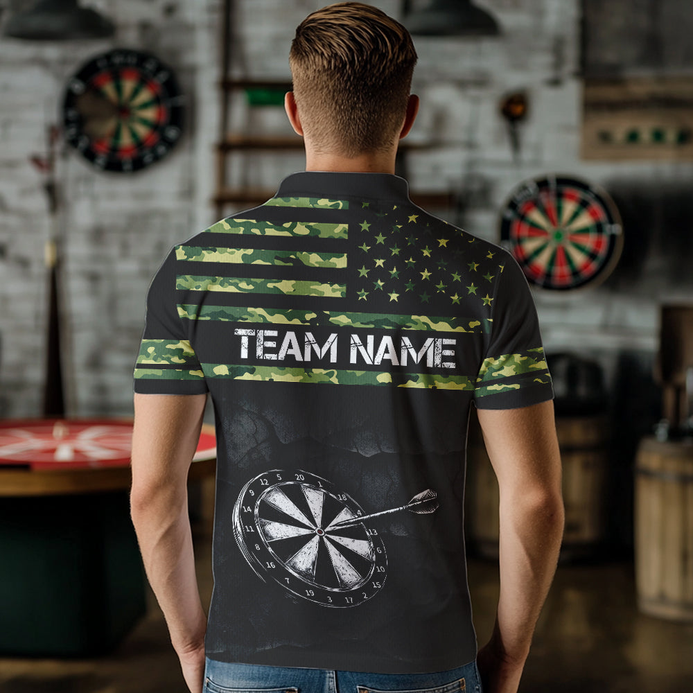 Green camo American Flag Dart, Custom Patriotic Darts Team NQS9519