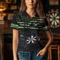 Green camo American Flag Dart, Custom Patriotic Darts Team NQS9519