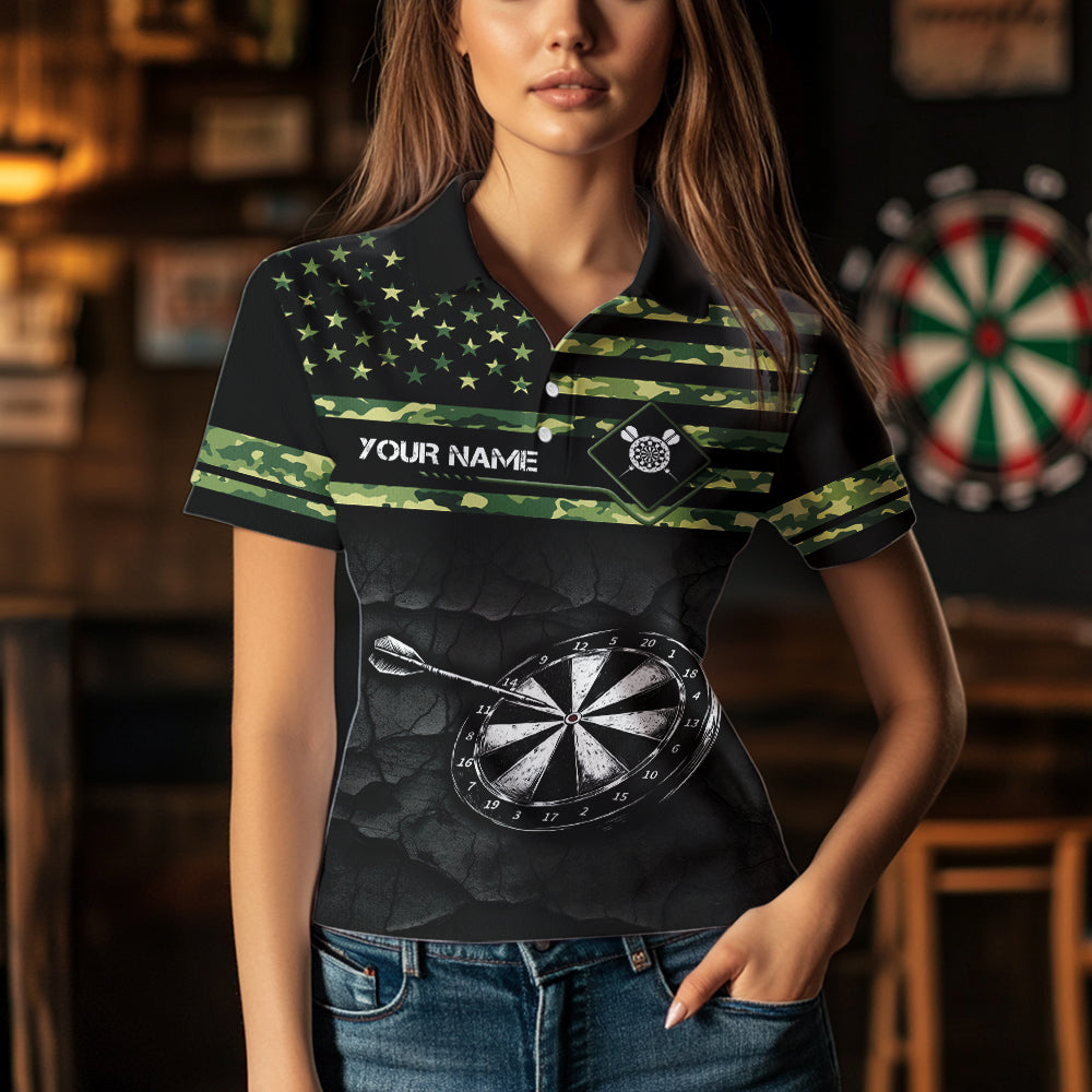 Green camo American Flag Dart, Custom Patriotic Darts Team NQS9519