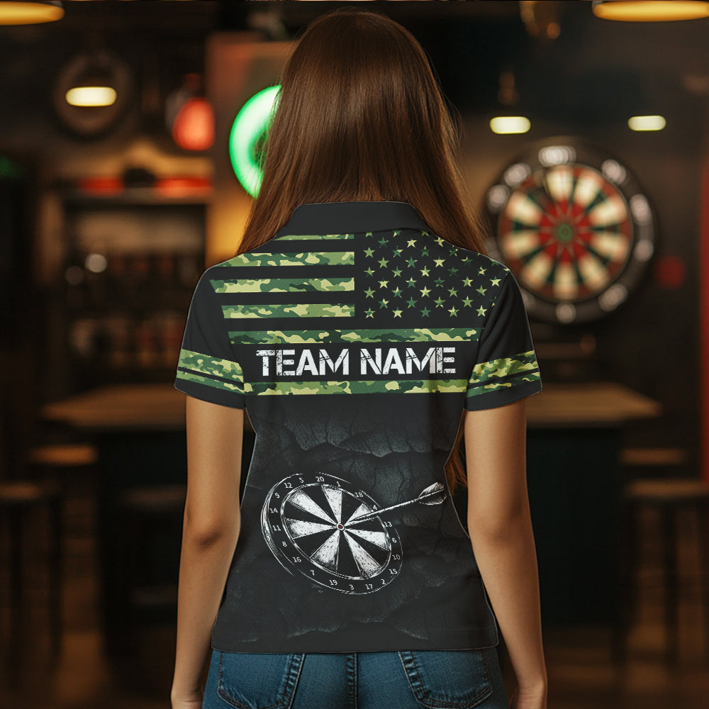 Green camo American Flag Dart, Custom Patriotic Darts Team NQS9519