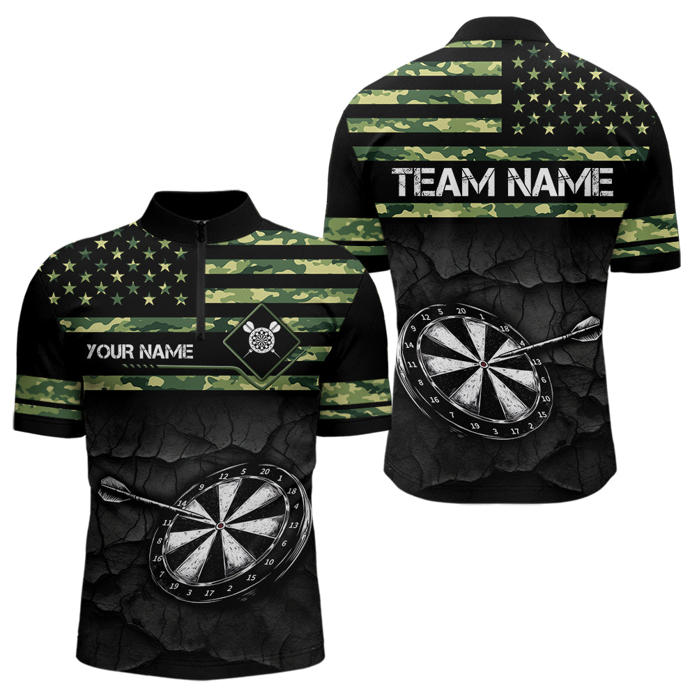 Green camo American Flag Dart, Custom Patriotic Darts Team NQS9519