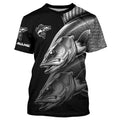 Walleye Fishing scales Custom 3D sun protection Performance long sleeve fishing NQS4908
