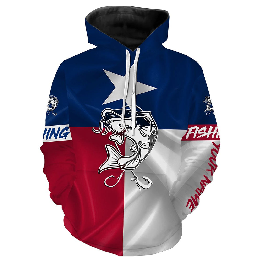 Catfish Tattoo fishing Texas Flag 3D All Over print saltwater personalized fishing apparel for Adult and kid NQS445