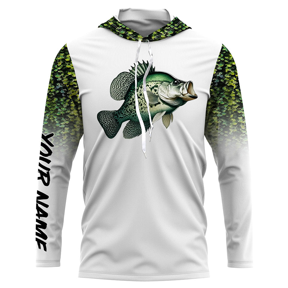 Crappie Fishing green scales 3D All Over print personalized fishing apparel NQS575