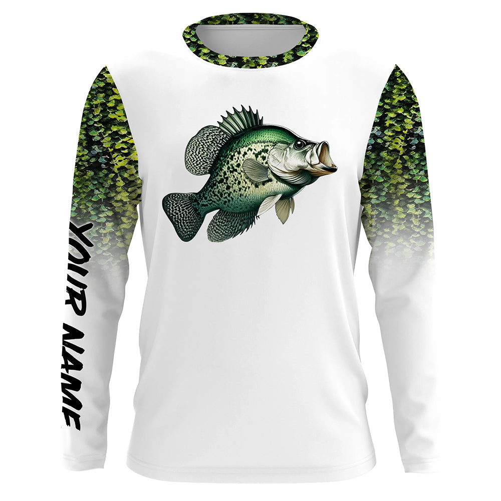 Crappie Fishing green scales 3D All Over print personalized fishing apparel NQS575