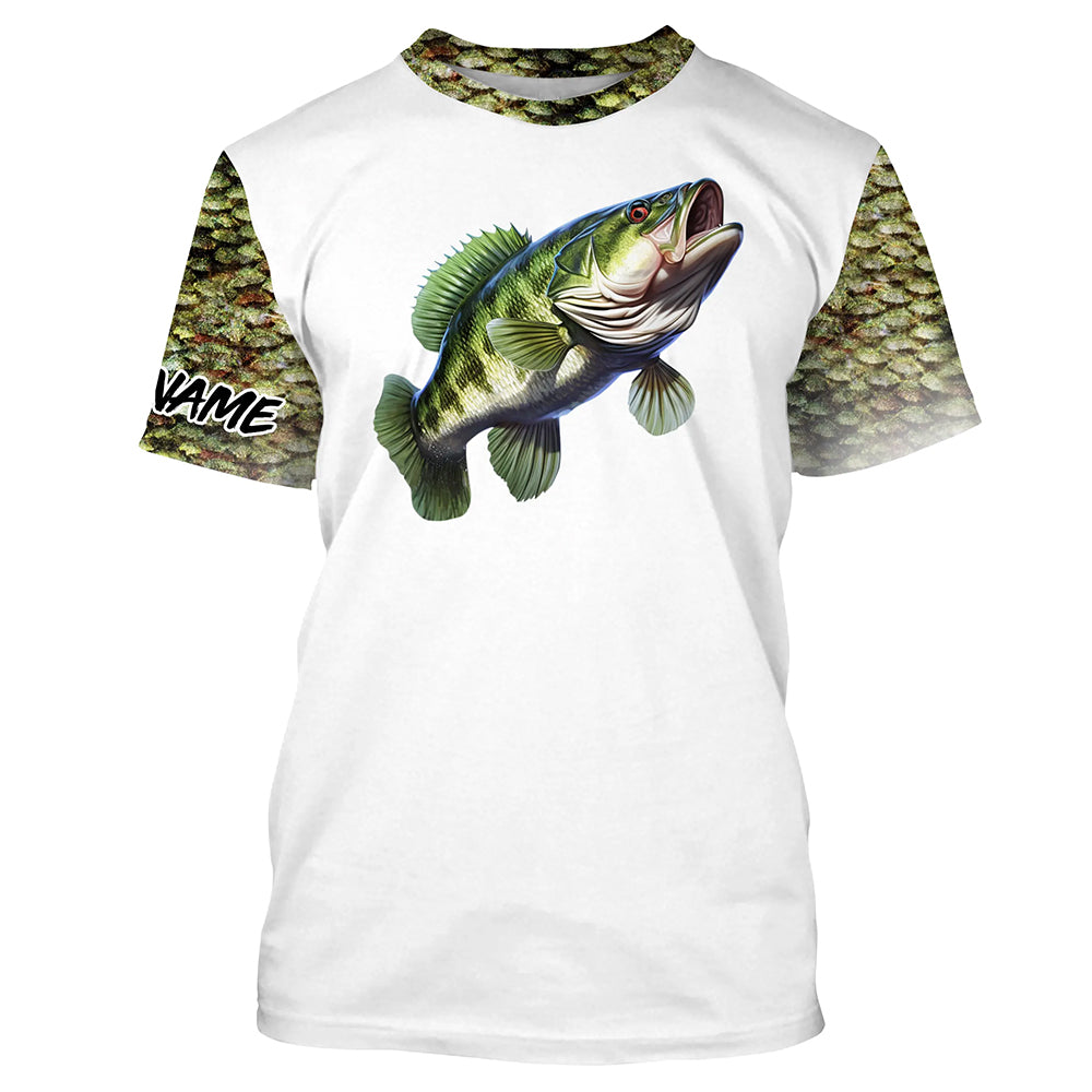 Largemouth Bass Fishing 3D All Over print personalized fishing apparel NQS576