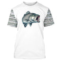 Striped bass Fishing scales Custom long sleeve Fishing, personalized Striper fishing apparel NQS581