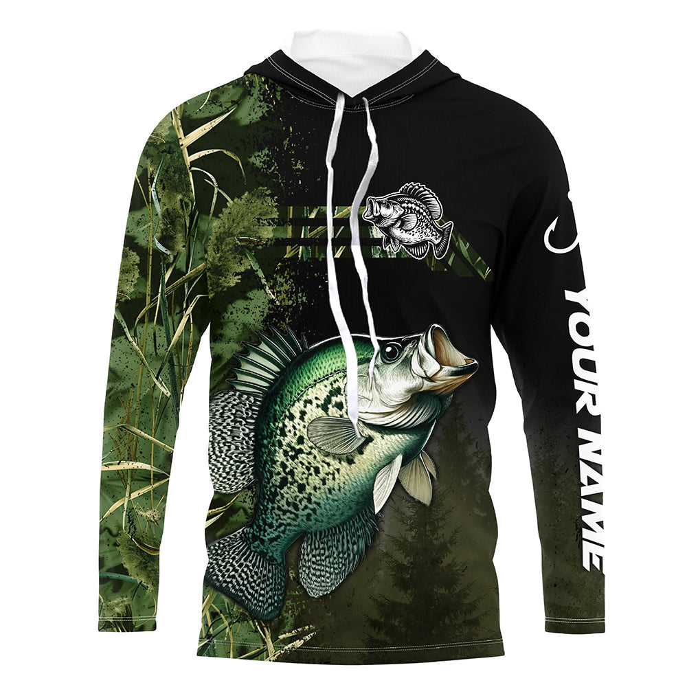 Crappie fishing camouflage Custom long sleeve Fishing, women, Crappie Fishing NQS4124