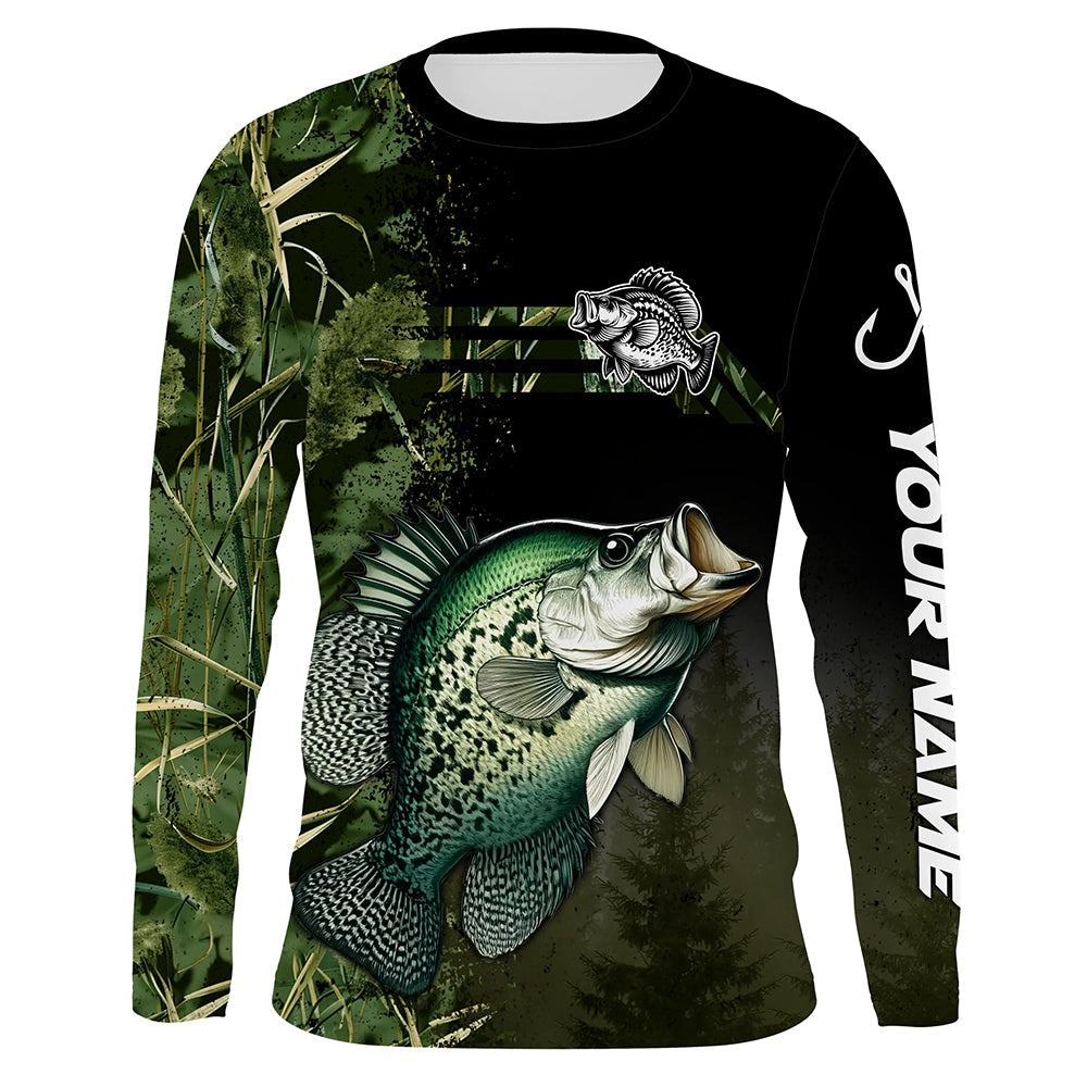 Crappie fishing camouflage Custom long sleeve Fishing, women, Crappie Fishing NQS4124
