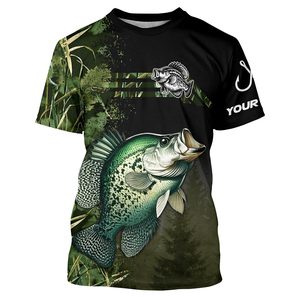 Crappie fishing camouflage Custom long sleeve Fishing, women, Crappie Fishing NQS4124