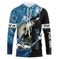Striped Bass fishing blue ocean camouflage fishing clothing Custom performance fishing NQS2625