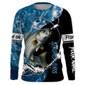 Striped Bass fishing blue ocean camouflage fishing clothing Custom performance fishing NQS2625