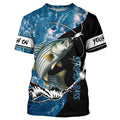 Striped Bass fishing blue ocean camouflage fishing clothing Custom performance fishing NQS2625