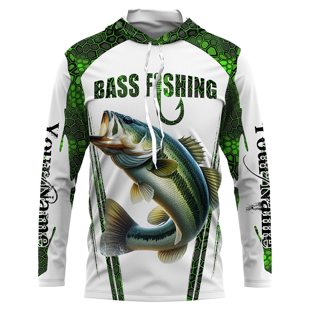 Bass fishing green camo Custom Funny Fishing, Gift For Fisherman NQS5456