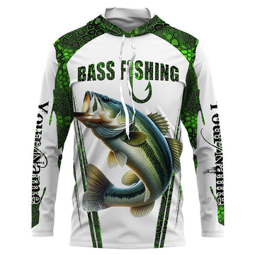 Bass fishing green camo Custom Funny Fishing, Gift For Fisherman NQS5456