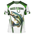 Bass fishing green camo Custom Funny Fishing, Gift For Fisherman NQS5456