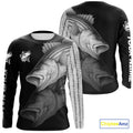 Striped Bass performance Fishing Custom Striper Fishing Long Sleeve Tournament Fishing