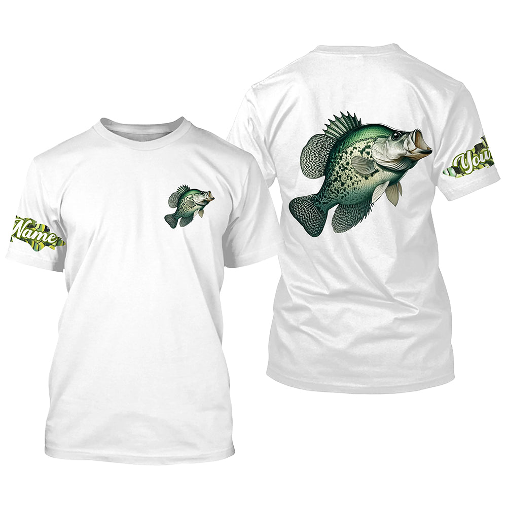 Crappie fishing Custom name sun protection Long sleeve Fishing, Crappie Fishing NQS4341