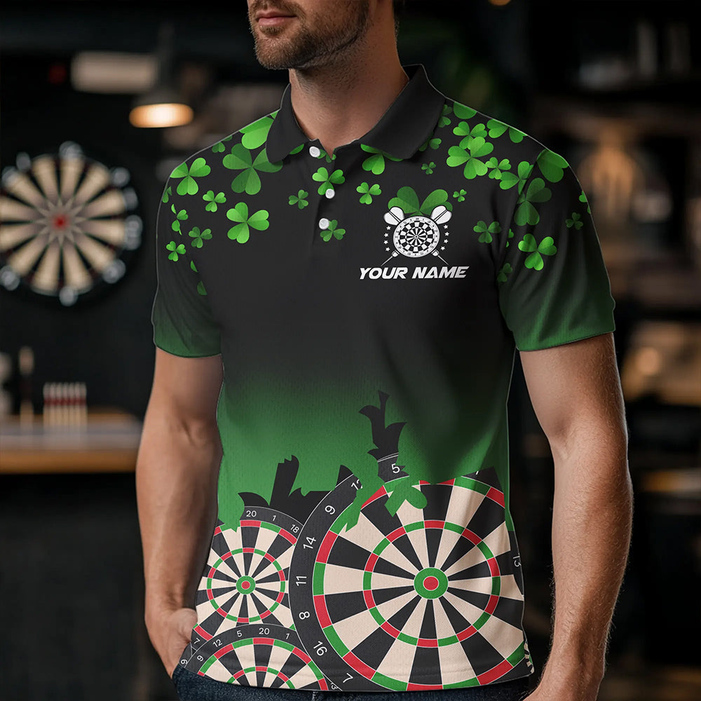 Green Shamrock Darts Board pattern Lucky Darts Custom St Patrick Day Team Darts NQS9389