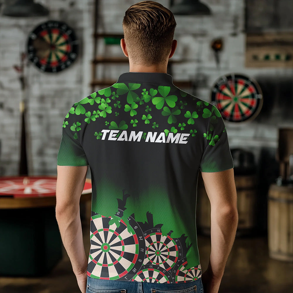 Green Shamrock Darts Board pattern Lucky Darts Custom St Patrick Day Team Darts NQS9389