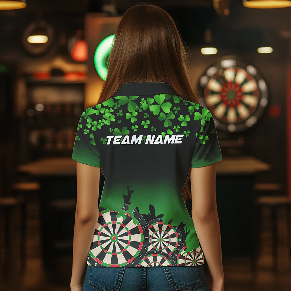 Green Shamrock Darts Board pattern Lucky Darts Custom St Patrick Day Team Darts NQS9389